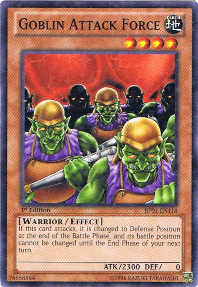 Goblin Attack Force - BP01-EN118 - Starfoil Rare - 1st Edition available at 401 Games Canada