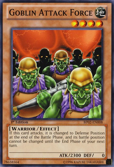 Goblin Attack Force - BP02-EN008 - Common - 1st Edition available at 401 Games Canada