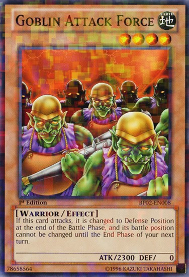 Goblin Attack Force - BP02-EN008 - Mosaic Rare - 1st Edition available at 401 Games Canada