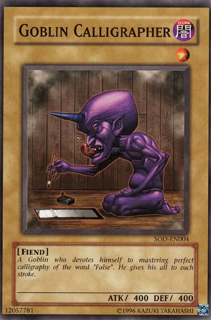 Goblin Calligrapher - SOD-EN004 - Common - Unlimited available at 401 Games Canada