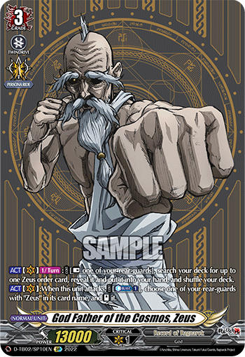 God Father of the Cosmos, Zeus - D-TB02/SP10 - SP available at 401 Games Canada