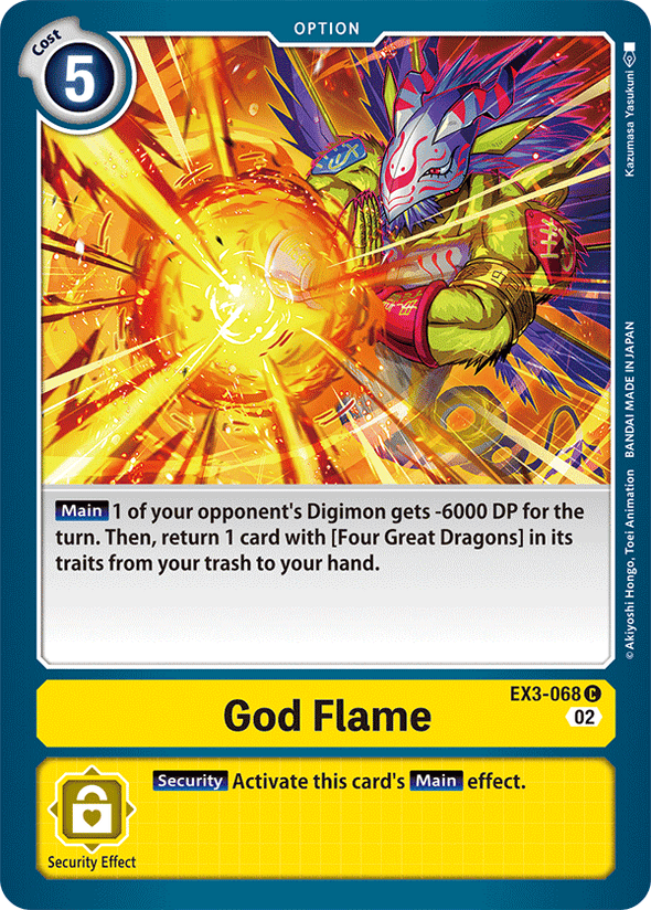 God Flame - EX3-068 - Common available at 401 Games Canada