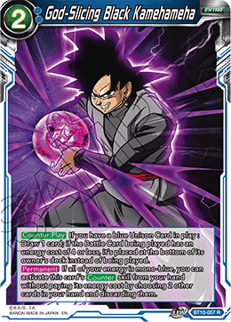 God-Slicing Black Kamehameha - BT10-057 - Rare (Reprint) available at 401 Games Canada