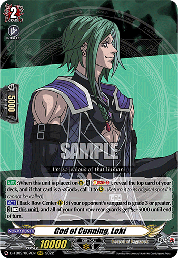 God of Cunning, Loki - D-TB02/007 - Triple Rare available at 401 Games Canada