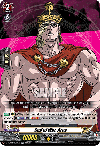 God of War, Ares - D-TB02/023 - Double Rare available at 401 Games Canada