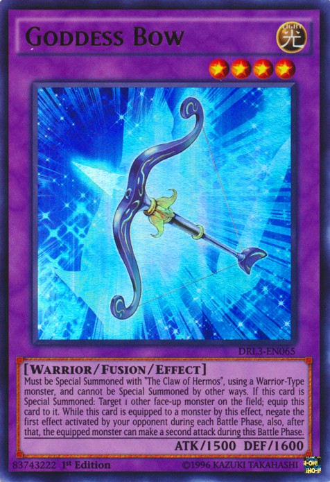 Goddess Bow - DRL3-EN065 - Ultra Rare - 1st Edition available at 401 Games Canada