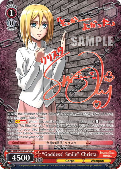 "Goddess' Smile" Christa - AOT/S50-E051SP - Special Rare available at 401 Games Canada