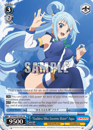 "Goddess Who Governs Water" Aqua - KS/W49 - TE18S - Super Rare available at 401 Games Canada