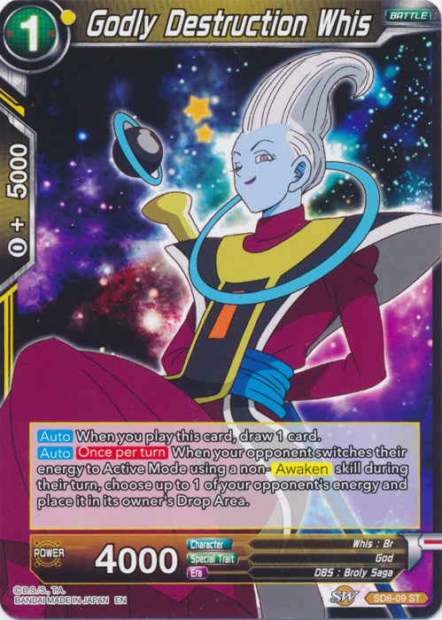 Godly Destruction Whis - SD8-09 - Starter Rare available at 401 Games Canada