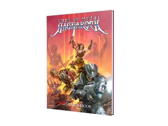 Gods Of Metal Ragnarock - Core Rulebook available at 401 Games Canada