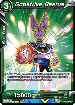 Godstrike Beerus - BT6-057 - Common available at 401 Games Canada