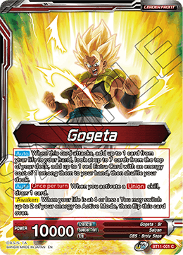 Gogeta - BT11-001 - Common (FOIL) (Reprint) available at 401 Games Canada