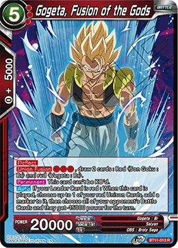 Gogeta, Fusion of the Gods - BT11-013 - Rare (FOIL) (Reprint) available at 401 Games Canada