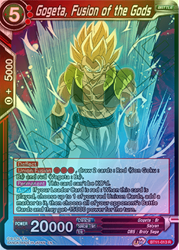 Gogeta, Fusion of the Gods - BT11-013 - Rare (FOIL) available at 401 Games Canada