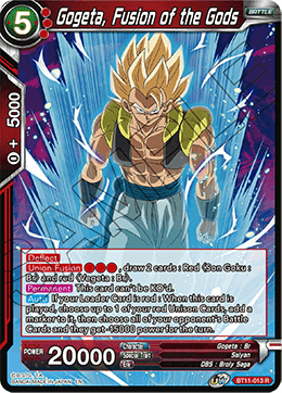 Gogeta, Fusion of the Gods - BT11-013 - Rare available at 401 Games Canada