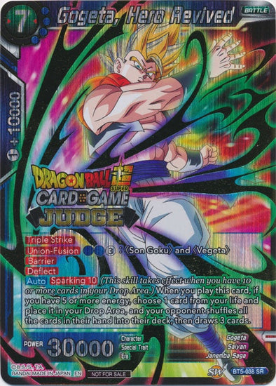 Gogeta, Hero Revived - BT5-038 - Judge Promo (Foil) available at 401 Games Canada