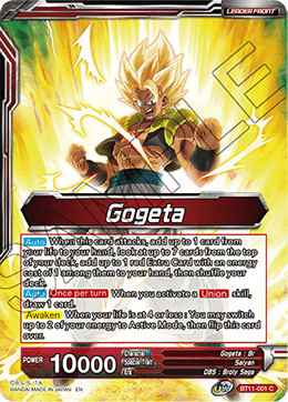 Gogeta // SSB Gogeta, Prophet of Demise - BT11-001 - Common available at 401 Games Canada