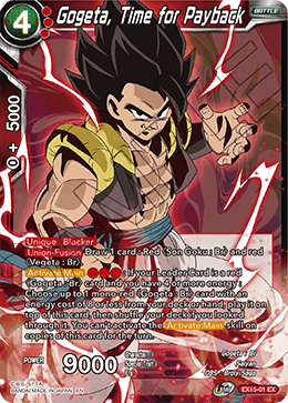 Gogeta, Time for Payback - EX15-01 - Expansion Rare available at 401 Games Canada