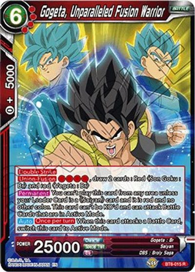 Gogeta, Unparalleled Fusion Warrior - BT6-015 - Rare available at 401 Games Canada