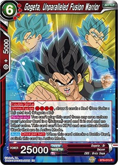 Gogeta, Unparalleled Fusion Warrior - BT6-015 - Rare available at 401 Games Canada