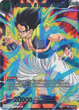 Gogeta, a Hero's Advent - EX07-04 - Expansion Rare (Foil) available at 401 Games Canada