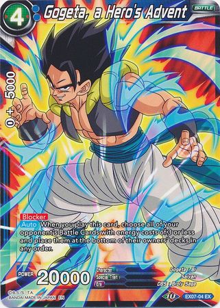 Gogeta, a Hero's Advent - EX07-04 - Expansion Rare available at 401 Games Canada