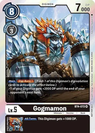 Gogmamon (Event Pack 2) - BT4-072 - Super Rare available at 401 Games Canada