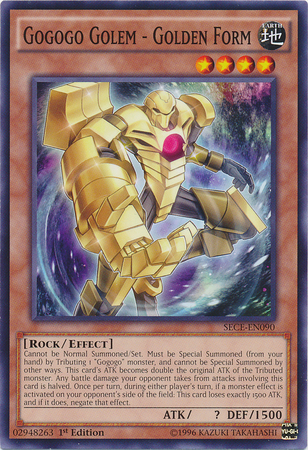 Gogogo Golem - Golden Form - SECE-EN090 - Common - 1st Edition available at 401 Games Canada