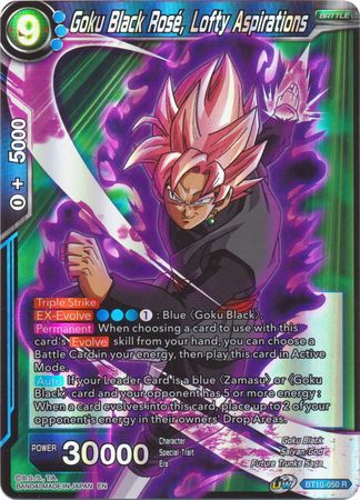 Goku Black Rose, Lofty Aspirations - BT10-050 - Rare (FOIL) available at 401 Games Canada