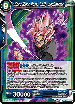 Goku Black Rose, Lofty Aspirations - BT10-050 - Rare available at 401 Games Canada