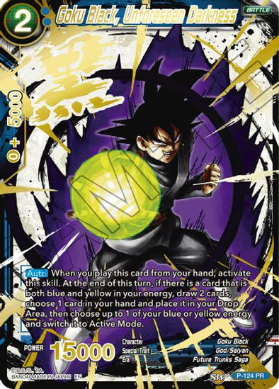 Goku Black, Unforeseen Darkness - P-124 - Promo (Alternate Art) (Foil) available at 401 Games Canada