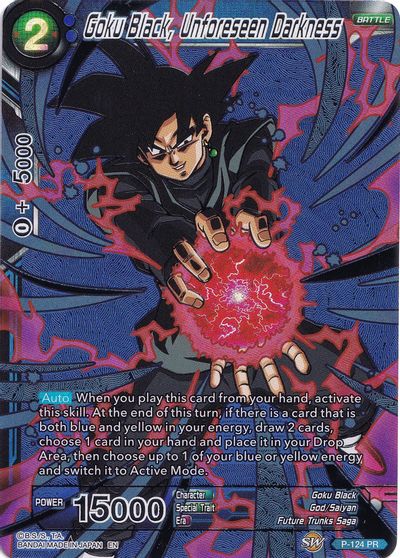 Goku Black, Unforeseen Darkness - P-124 - Promo (Collector's Selection Vol. 1) available at 401 Games Canada