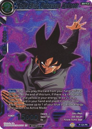 Goku Black, Unforeseen Darkness - P-124 - Promo (Foil) available at 401 Games Canada