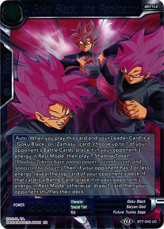 Goku Black, the Replicator - BT7-042 - Uncommon (FOIL) available at 401 Games Canada