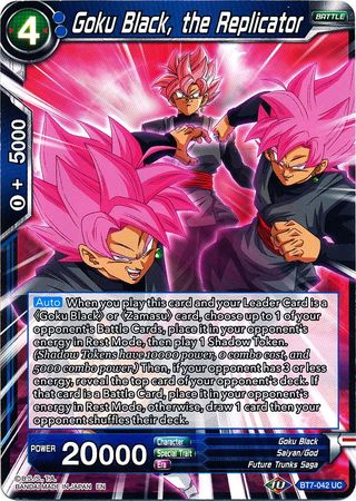 Goku Black, the Replicator - BT7-042 - Uncommon available at 401 Games Canada