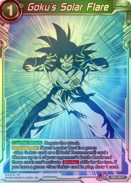 Goku's Solar Flare - EB1-36 - Common (FOIL) available at 401 Games Canada