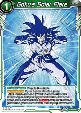 Goku's Solar Flare - EB1-36 - Common available at 401 Games Canada