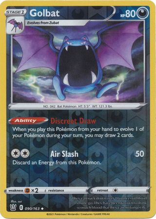 Golbat - 090/163 - Uncommon - Reverse Holo available at 401 Games Canada