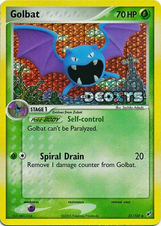 Golbat - 31/107 - Uncommon - Reverse Holo available at 401 Games Canada