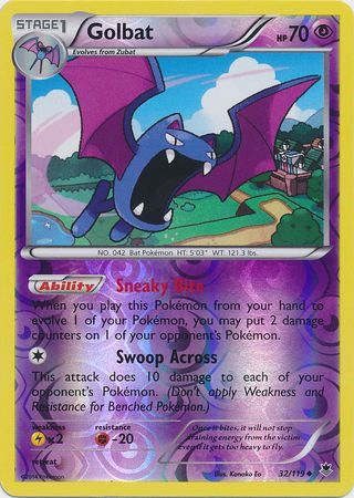 Golbat - 32/119 - Uncommon - Reverse Holo available at 401 Games Canada