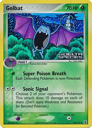 Golbat - 43/113 - Uncommon - Reverse Holo available at 401 Games Canada