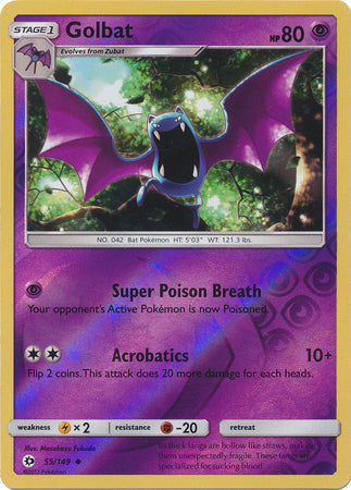 Golbat - 55/149 - Uncommon - Reverse Holo available at 401 Games Canada