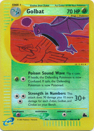 Golbat - 60/144 - Common - Reverse Holo available at 401 Games Canada