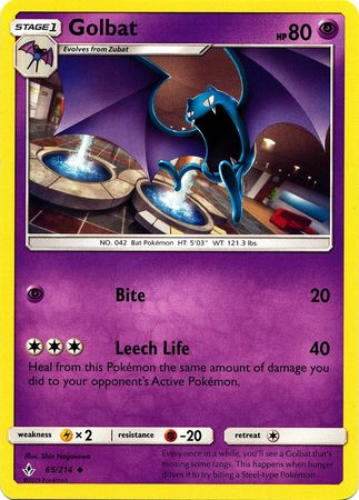 Golbat - 65/214 - Uncommon available at 401 Games Canada