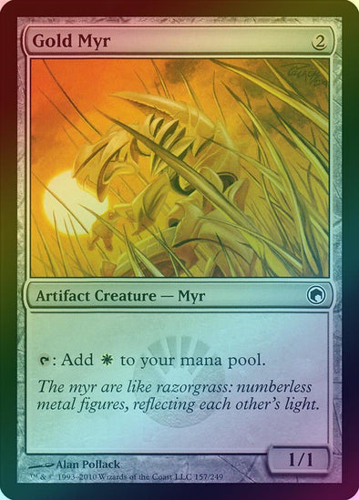 401 Games Canada - Gold Myr (Foil) (SOM) 401 Games Canada - Gold Myr (Foil) (SOM)