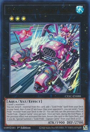 Gold Pride - Chariot Carrie - CYAC-EN088 - Ultra Rare - 1st Edition available at 401 Games Canada