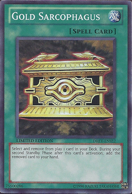Gold Sarcophagus - DREV-ENSE2 - Super Rare - Limited Edition available at 401 Games Canada