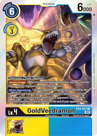 GoldVeedramon - EX4-027 - Rare available at 401 Games Canada