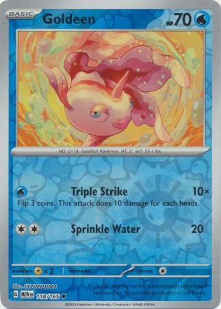 Goldeen - 118/165 - Common - Reverse Holo available at 401 Games Canada