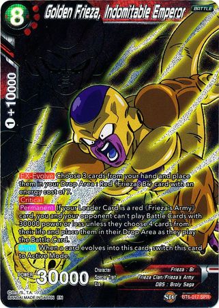 Golden Frieza, Indomitable Emperor - BT6-017 - Special Rare (SPR) available at 401 Games Canada